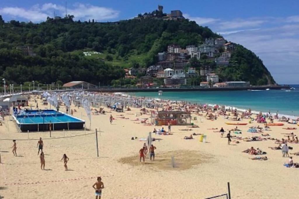 Apartamento A 5Min De La Playa De Ondarreta San Sebastian Bagian luar foto
